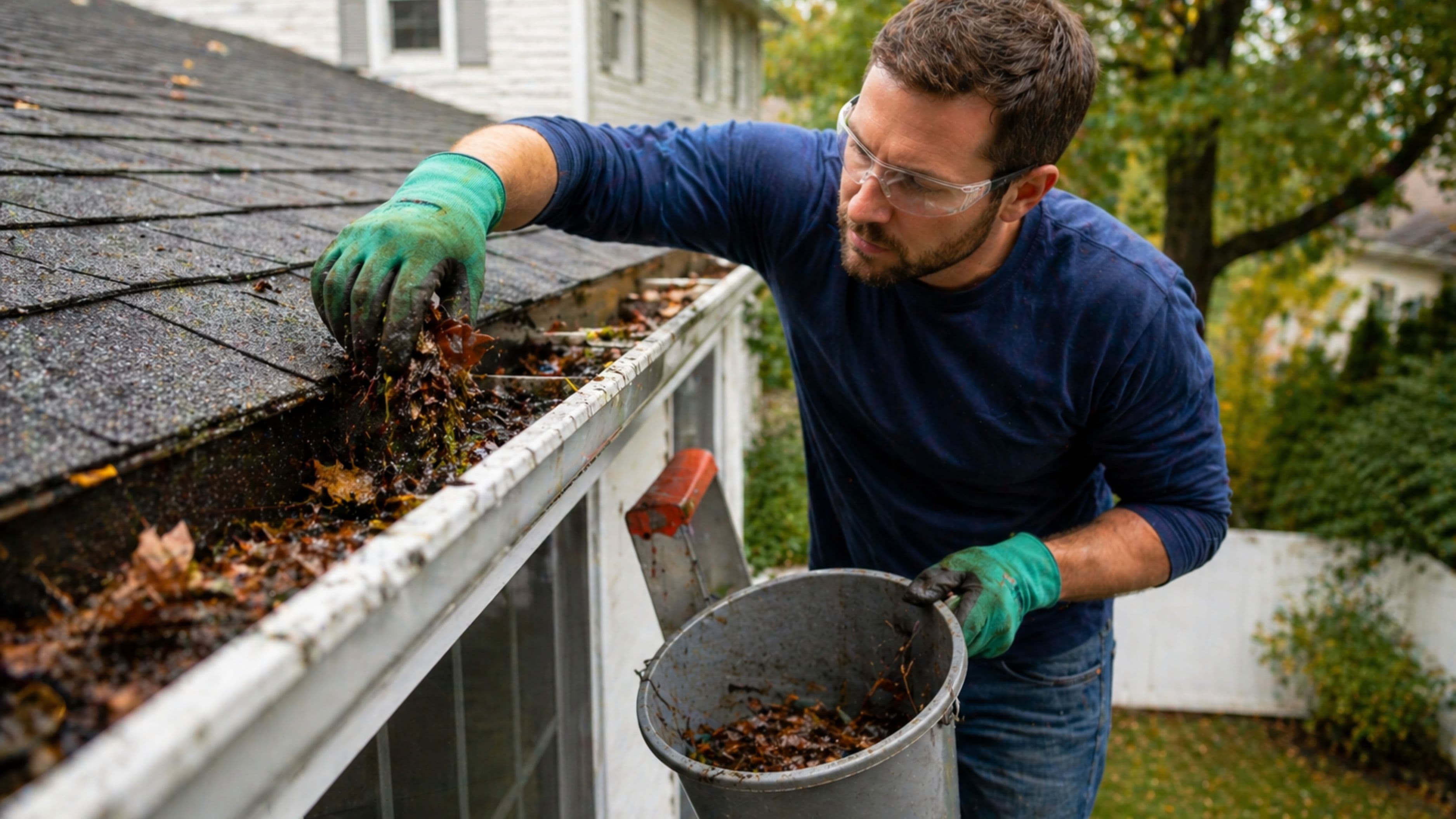 How to Clean Gutters Safely Without a Pressure Washer