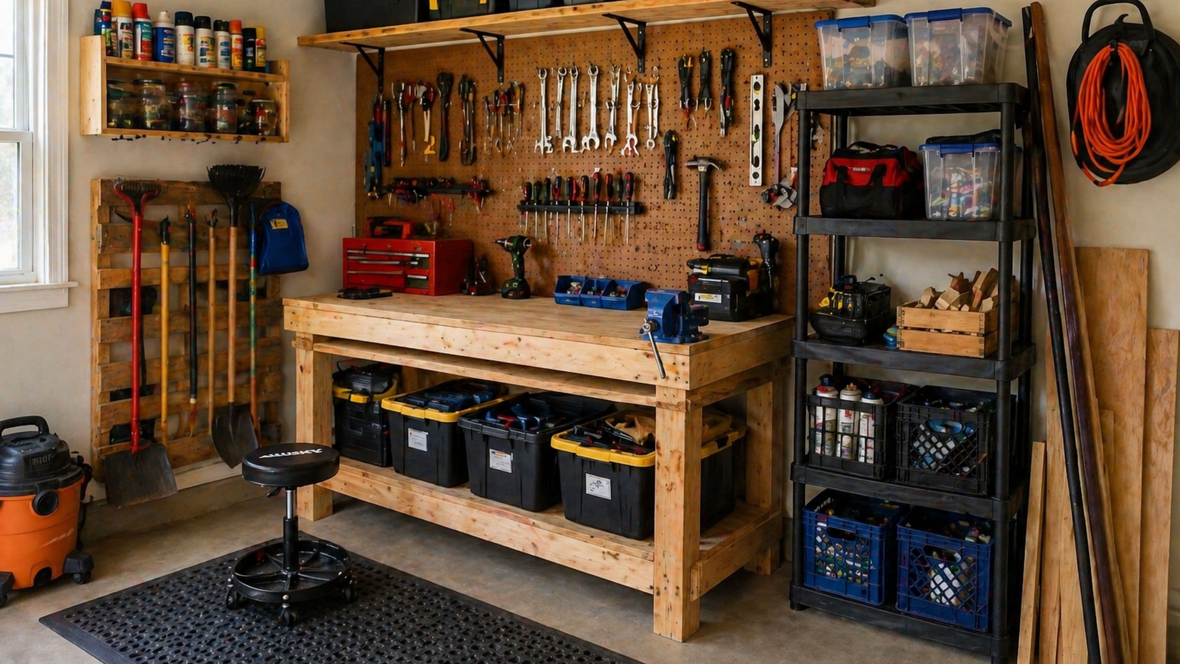 How to Organize a Garage Workshop on a Tight Budget
